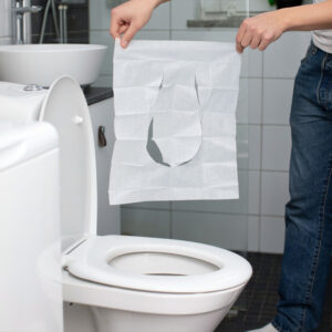 Oplosbare wc-bril covers