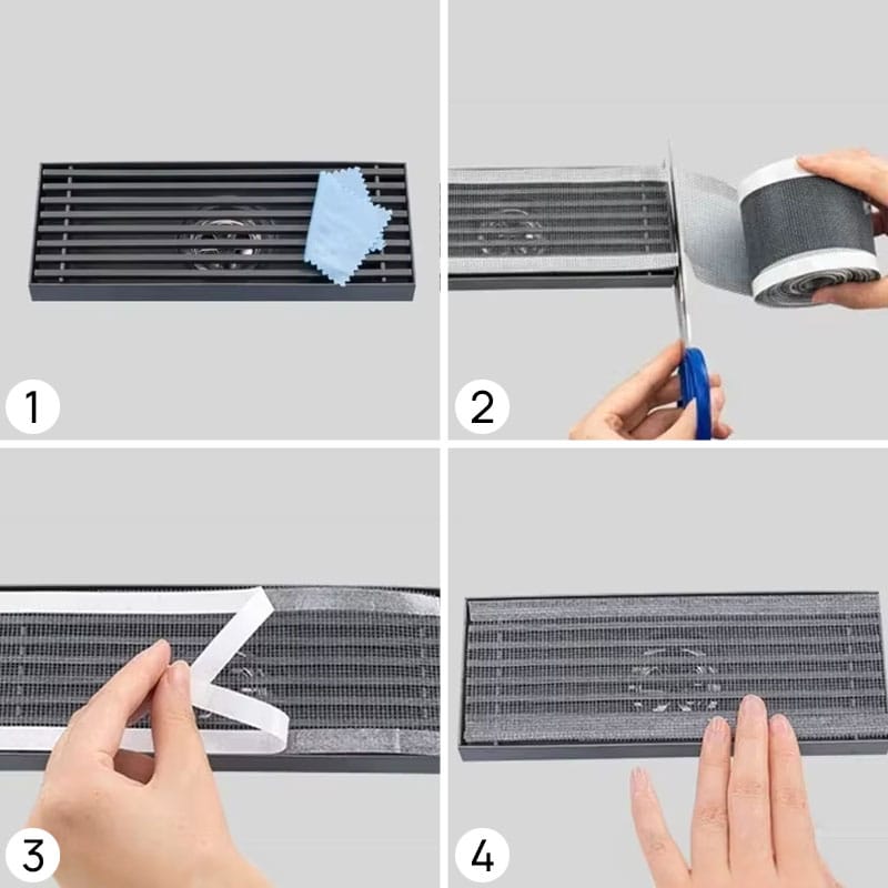 Haarzeef voor afvoerputjes - Zelfklevend - Afbeelding 4