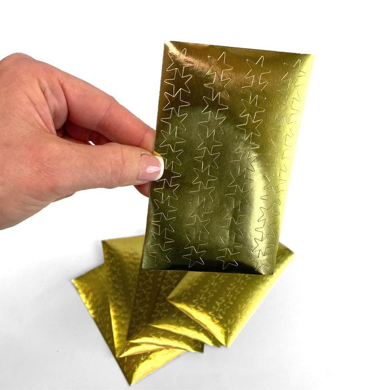 Gouden & zilveren sterren - Stickers - Afbeelding 3