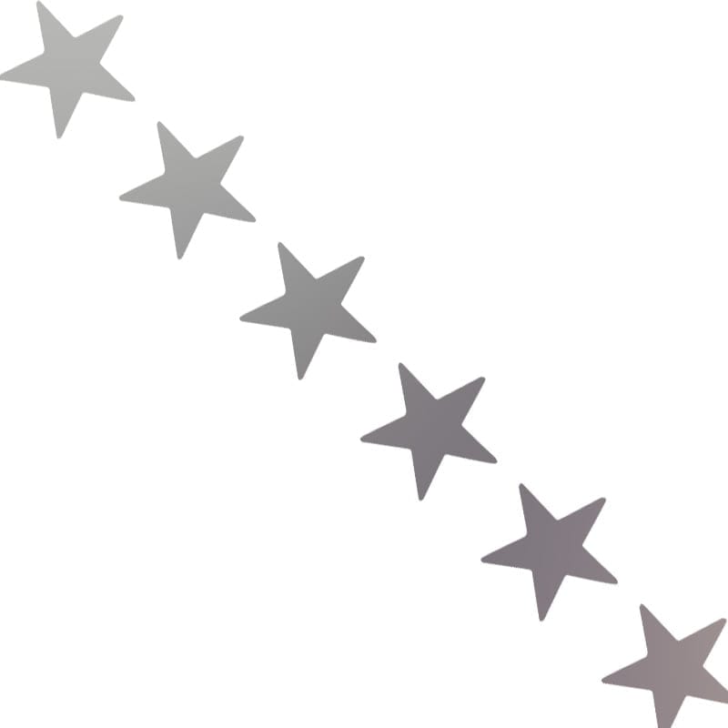 Opstrijkbare reflectie - Mooi reflectiemateriaal om op kleding te strijken - Sterren