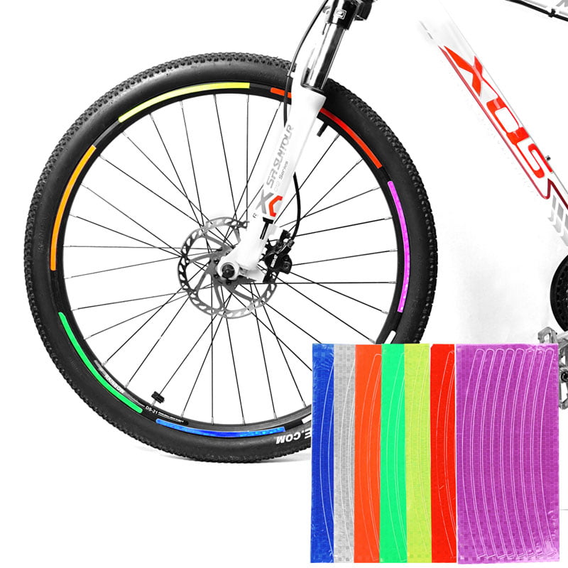 Reflectiestrips voor fietsbanden - Zelfklevend - Afbeelding 8