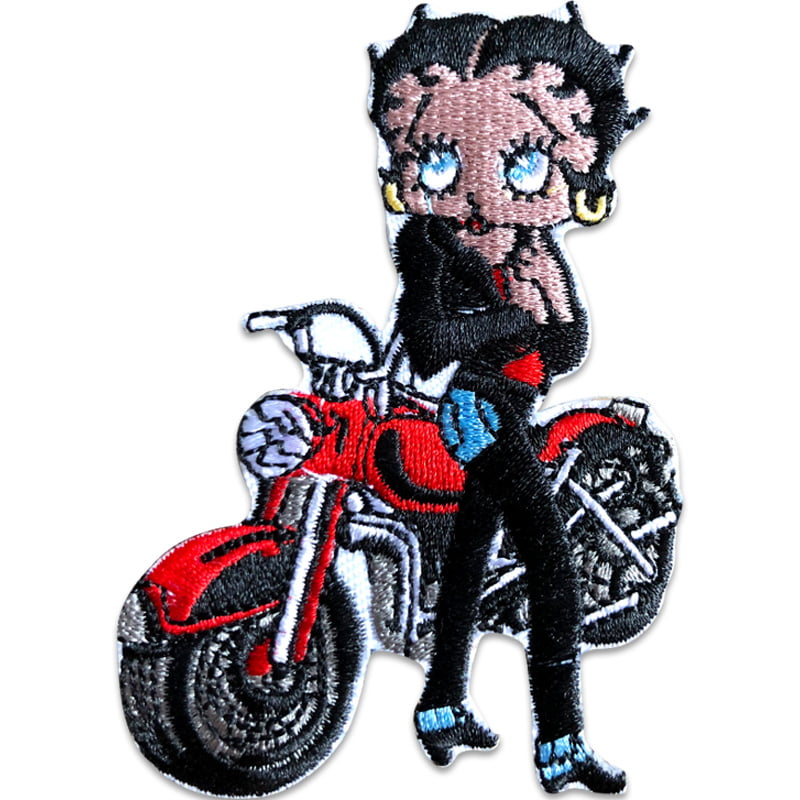 Betty Boop motor rood - Applicatie