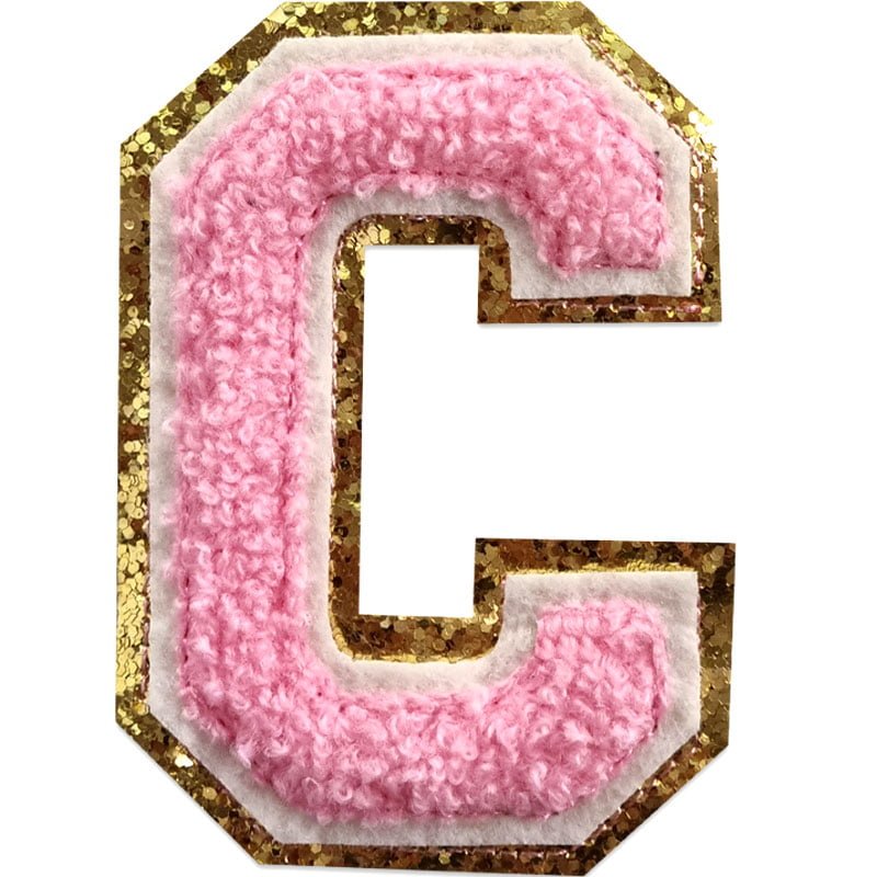 Applicaties met letters A-Z - Kies je letter - Roze/goud , C