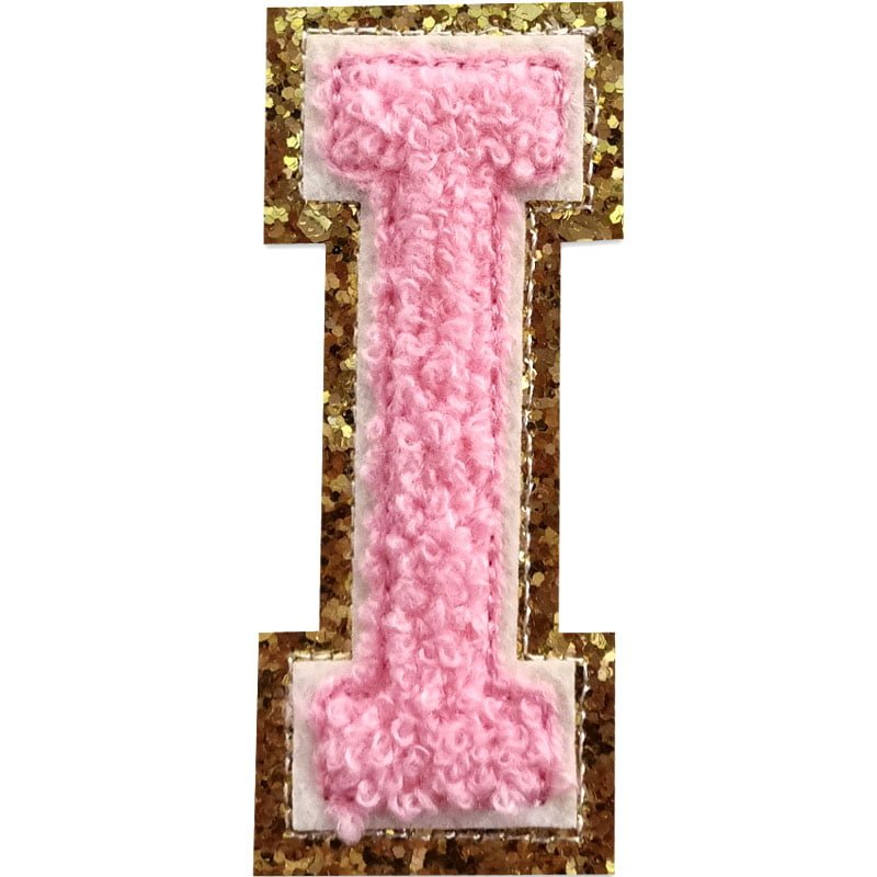 Applicaties met letters A-Z - Kies je letter - Roze/goud , I