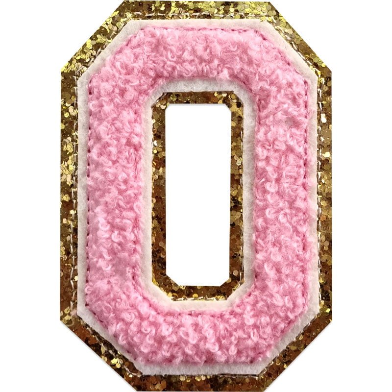 Applicaties met letters A-Z - Kies je letter - Roze/goud , O