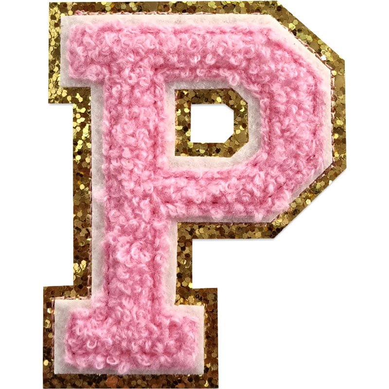 Applicaties met letters A-Z - Kies je letter - Roze/goud , P
