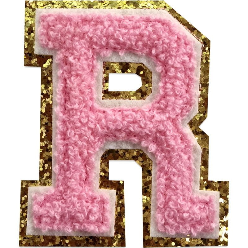Applicaties met letters A-Z - Kies je letter - Roze/goud , R