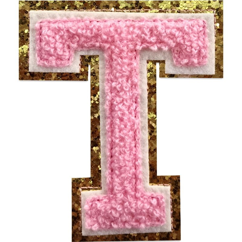 Applicaties met letters A-Z - Kies je letter - Roze/goud , T