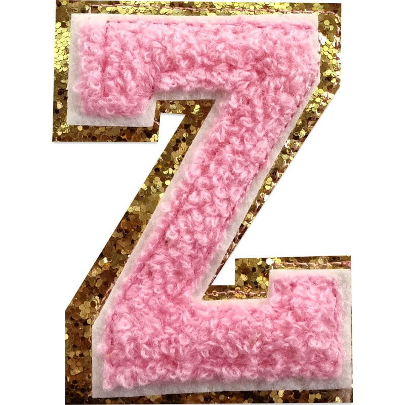 Applicaties met letters A-Z - Kies je letter - Roze/goud , Z