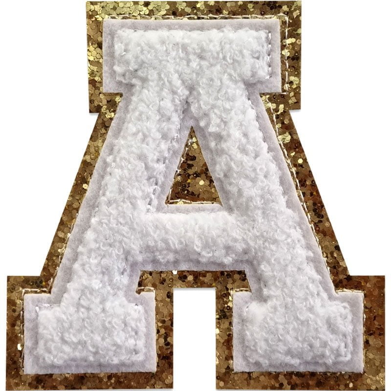 Applicaties met letters A-Z - Kies je letter - Wit/goud , A