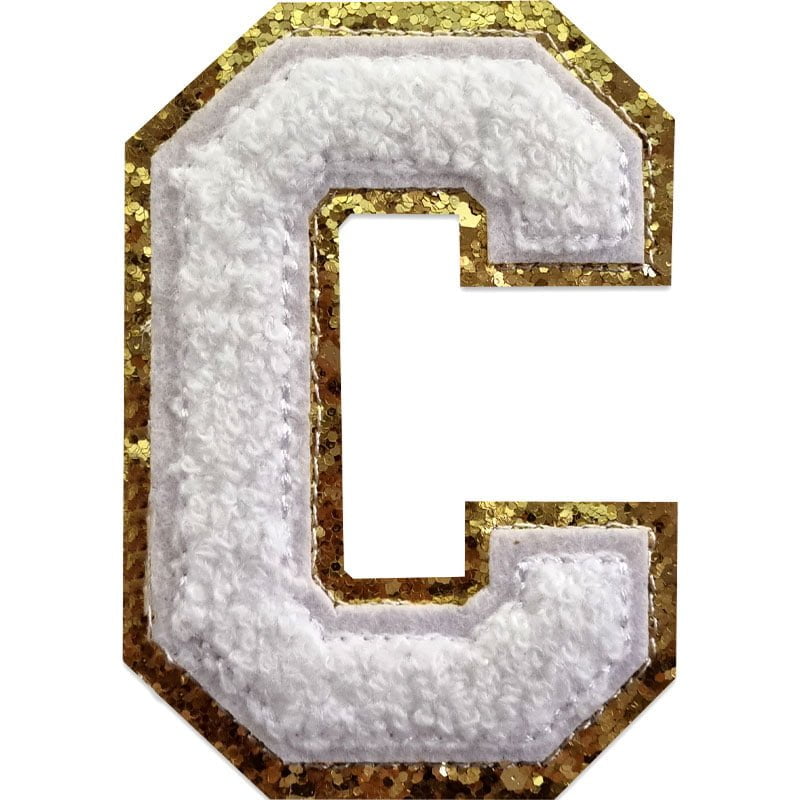Applicaties met letters A-Z - Kies je letter - Wit/goud , C