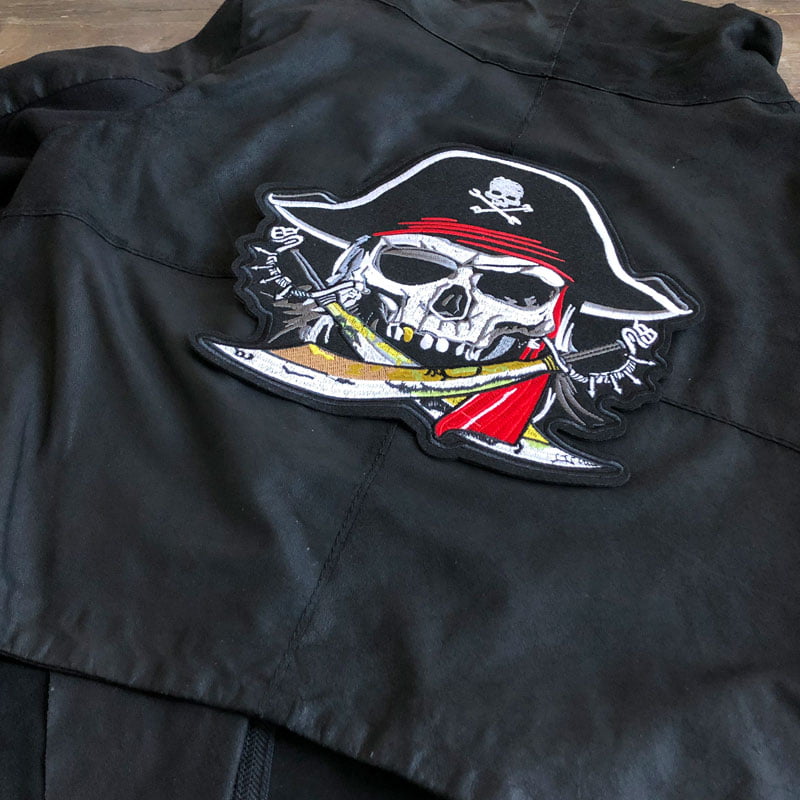 Piratenschedel met kapiteinshoed - Naaiapplicatie - Afbeelding 4