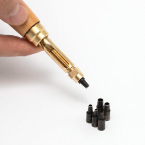 Revolverpons voor leer, stof en kunststof