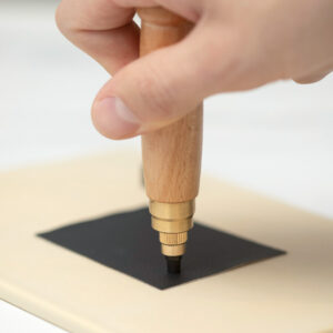 Revolverpons voor leer, stof en kunststof