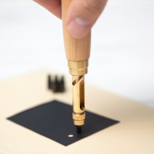 Revolverpons voor leer, stof en kunststof