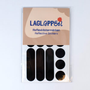 Zwarte reflecterende stickers
