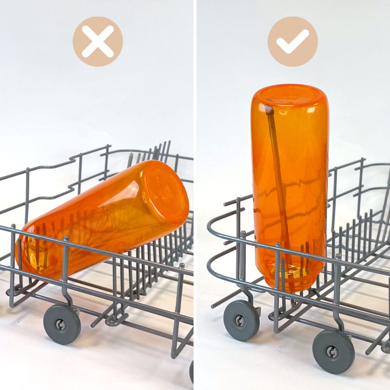 Fleshouder voor vaatwasser