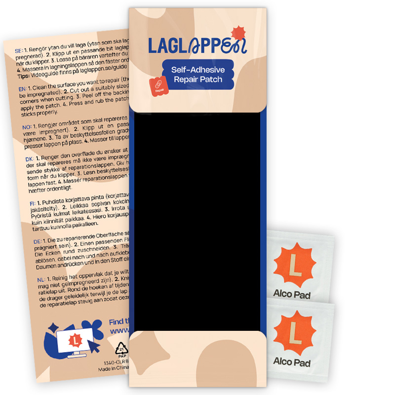 Reparatiesticker voor outdoorkleding