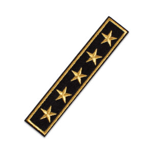 Militair embleem 5 sterren - Applicatie